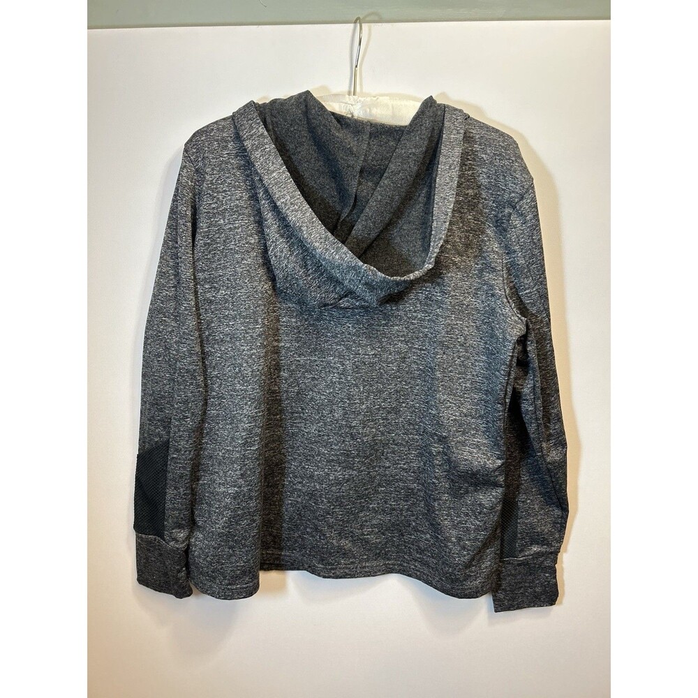 Litletics Gray Full Zip Women’s Hooded Performance Jacket XL Stretch Athleisure - Picture 8 of 12